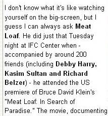 Kasim Sulton at the Meat Loaf In Search Of Paradise premiere