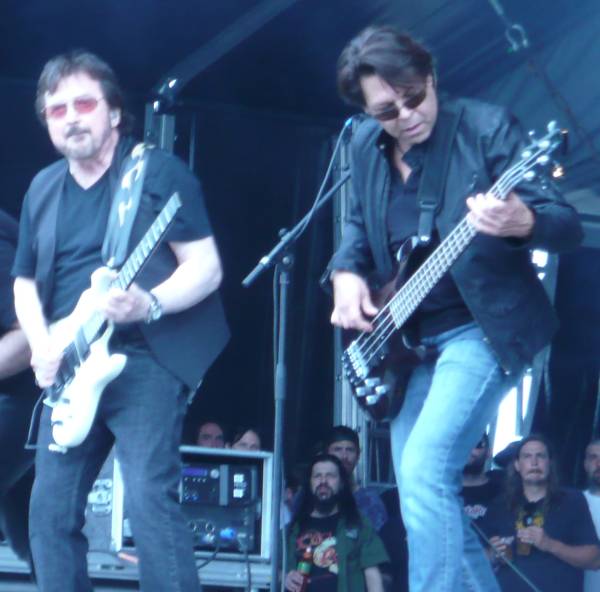 Kasim Sulton with Buck Dharma at Hellfest in Clisson, France - 06/17/12