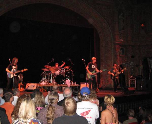 Kasim Sulton and Todd Rundgren at the Tampa Theatre, Tampa, Florida, 04/12/08 - photo by Tony Cona