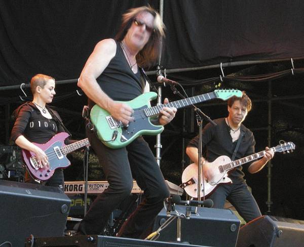 Kasim Sulton and Todd Rundgren at Norwegian Wood Festival, Oslo, Norway, 06/13/09 - photo by Bart and Liset