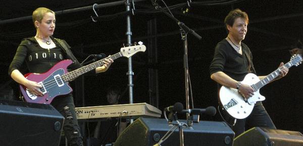 Kasim Sulton and Todd Rundgren at Norwegian Wood Festival, Oslo, Norway, 06/13/09 - photo by Bart and Liset