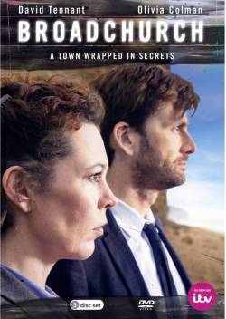 David Tennant and Olivia Colman on cover of Broadchurch DVD