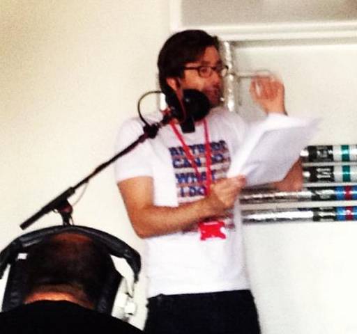 David Tennant recording 365 film project on 30th August 2013
