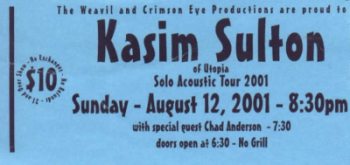 Kasim Sulton Ticket